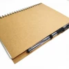 Soft Craft paper /black card paper /colorpaper cover ruled lines with perforated lined dotted grid notebook