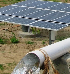 Solar Water Pumping System for Sand Afforestation