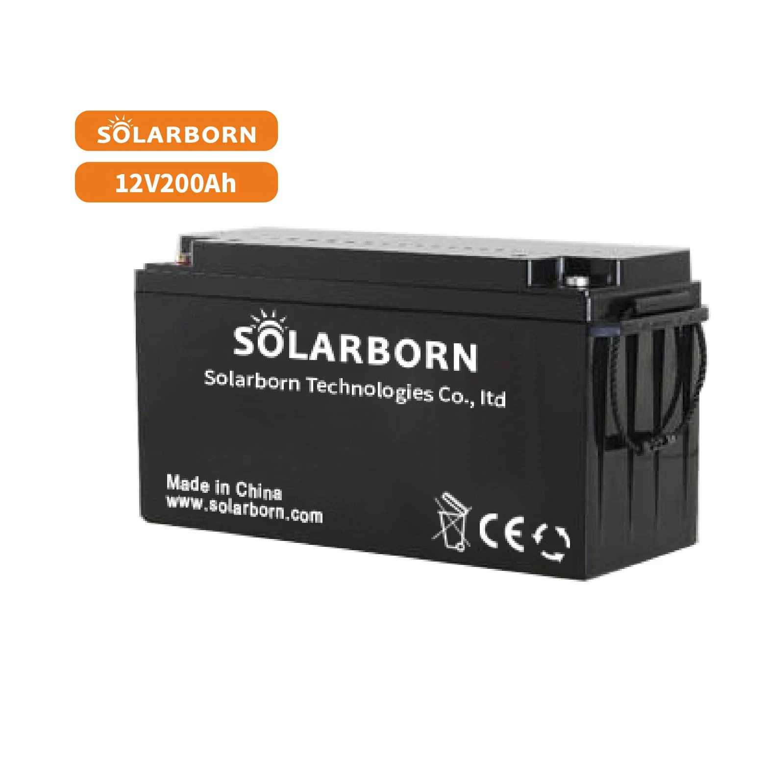Solarborn 12v 200ah energy price solar panels battery charge lead acid batteries for solar storage