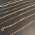 Import Solid 10k 14k 18k 22k 24k Gold Chain Necklaces 1mm 2mm 3mm Rope Anchor Snake Singapore Serpentine Box Miami Cuban Link Retailers from USA