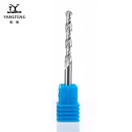 Solid carbide ball nose end mills two flutes spiral ball bits for wood working
