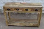 Solid Mango Wood Furniture Living Room Entry Hallway Console Table