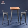 (SP-BT701) Industrial bar table and chairs metal bar furniture set