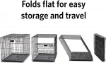 Spacious Slide Bolt Latch Dog Cage Stainless Steel House Pet Crate Pet House Atmosphere