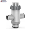 Split Swimming Pool Hose Plunger Valve, 2 in 1 Hose Plunger Valve Swimming Pool Part for Filter Circulation System