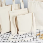 Spot wholesale high-quality canvas tote bag blank custom logo shopping bag reusable fold cloth bag