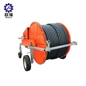 Sprinkler spray machine with water pump/hose reel irrigation system for agriculture