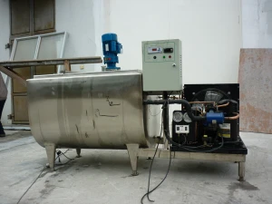 Square Milk Chiller Capacity 500 Liter Stainless Steel Material 2HP Condensing Unit