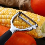 Stainless Steel Blade Potato Y Zinc Alloy Peeler Vegetable Peeler for Fruit with Non-slip Handle