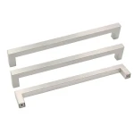Stainless Steel Furniture Drawer Hardware Square Wardrobe Handle Kitchen Cabinet Door Handle
