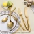 Import Stainless Steel Gold Brush cutlery, gold matte flatware, flatware gold plated from China