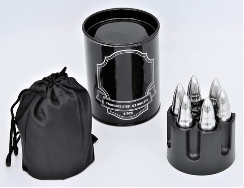 Buy Stainless Steel Whiskey Stones Bullets Reusable Ice Cubes With ...
