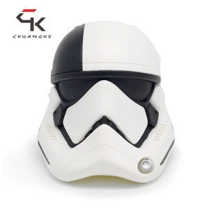 Star-Wars Custom vinyl figure EP 7 Stormtrooper Head White 1:1 anime model toy for Bluetooth Speaker LED Light