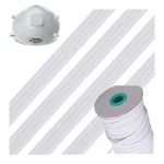 Stock quick shipping Strechy flexible polyester flat strong elastic bungee cords rope rubber band for garment sewing