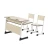 Import Study Desk Table And Chair Set Colleges Universities Training Plastic Desks And Chairs for Kids from China