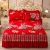 Import Summer Annes Floral Quilted Crystal Velvet Bed Skirt Set from China
