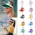 Import Summer Unisex Women Men Sun Hat Candy Color Transparent Empty Top Plastic PVC Sunshade Hat Visor Caps Bicycle Sunhat wholesale from China