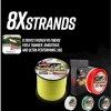 Super Abrasion Resistance 500m 8X PE Fishing Multifilament Line