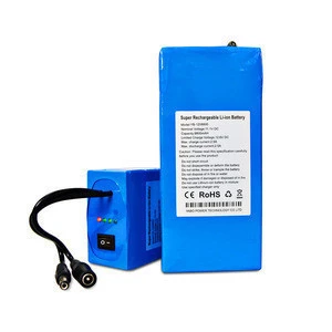 thumbnail image 2 of 12V 9800mAh Rechargeable Lithium Ion Battery Pack With US Plug Charger 2 of 6