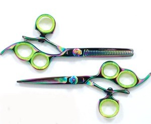 Swivel thumb hairdressing scissor/professional hair scissor set/high quality barber scissor