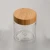 Import SY-ZS250-CL 68mm bamboo lid for 250g clear empty plastic pet 250ml cosmetic jar clear plastic jar from China