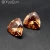 Import Synthetic (laboratory creation) Fat Triangle Shaped Champagne Loose Gemstone CZ stone from China