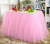 SZPLH Pink Tulle Table Skirt For Party/Wedding