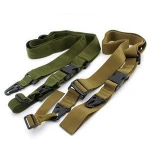 Tactical 3 three Point Adjustable Bungee Rifle Gun Sling Airsoft Gun Strap Military Pistol Sling Camera Belt in Stock