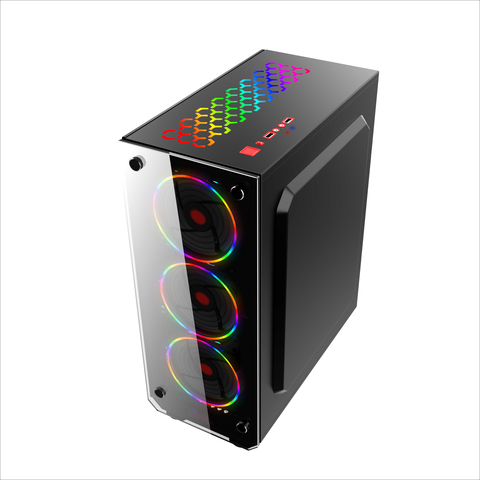 Buy Tempered Glass Atx Case Desktop Gabinete Cabinet Pc Gamer Computer ...