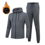 Thicken blank Sportswear Fall and winter sports wear mens running Track Suits windproof Training track suit for men