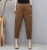 Import Thin cotton and linen pants are the first to make loose and straight trousers with elastic belt in summer from China