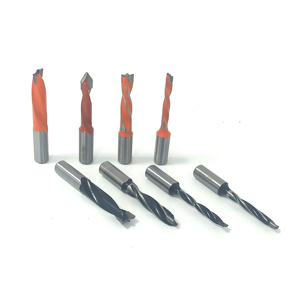 Three-point Woodworking reaming tool Precision punching woodworking drill