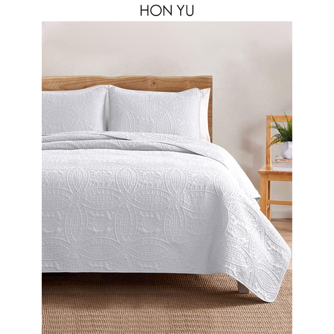 Throw Handmade Kantha King Size Reversible Bedding Bedspread korean Decorative Blanket  cotton quilt bedspread white Manufacture
