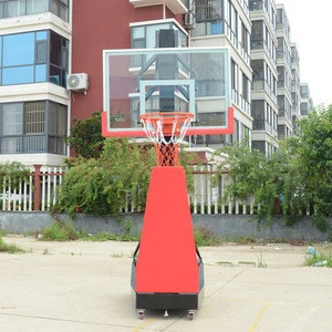 Top Grade Outdoor Movable Basketball Hoop With Stand And Adjustable 10Ft
