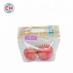 Top pack food packing fresh vegetable and fruit Zhejiang PET/CPP OPP/CPP printed resealable zipper mesh packaging bag pouch