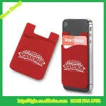 Top quality silicone card holder adhesive stand/silicone mobile phone card holder/silicone card phone holder