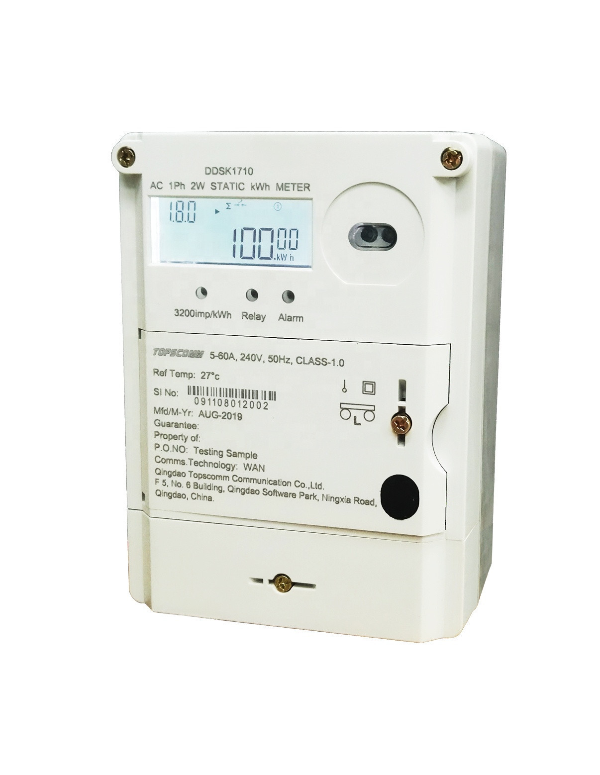 Import Topscomm Single Phase India Plug Digital Smart Energy Meter From China Find Fob Prices Tradewheel Com