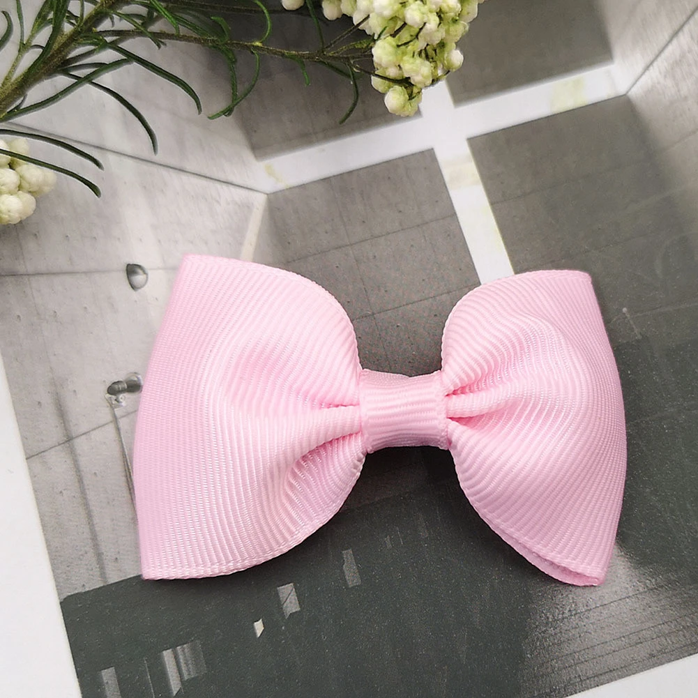 TOPSTHINK Korean fashion girl nice bow solid colors new design korean cute baby girls hairpins for hair