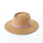 Travel fashion unisex 100% australia wool felt fedora hat