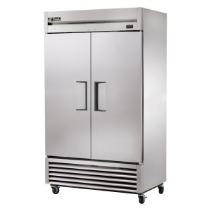 True T-43-HC 47&quot; Two Section Solid Door Reach-In Refrigerator