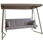 Two Adults Seat Swings for Outside Porch with Stand with Canopy Outdoor Hanging Double Patio Swing Bed