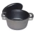 Import Two big ears black purple kitchenware casserole Disa vegetable oil frying pan/dutch oven cooking pot cast iron cookware set from China