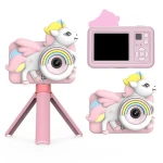 Unicorn Kids Digital Camera, 26MP Camera with Silicone Case Rainproof and Drop-resistant MP3 Toy Cameras for Boys Gifrls