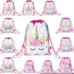 Unicorn Party Favors Bags Drawstring Gifts Bags for Kids Party Decoration
