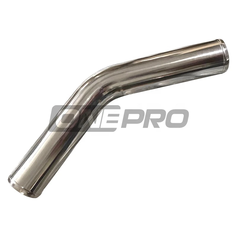Universal 45 Degree Elbow 2.5" Inch Air Intake Turbo Polished Intercooler Aluminum Pipe Tube