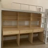 Upper and lower bunk beds with iron frame for student staff dormitory