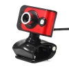 USB 2.0 High Definition Webcam Wb Camera 360 Adjustable Focus 20MP 3 LED Clip-on WebCam Built-in MIC Microphone for PC Compute