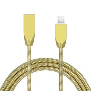 usb metallic charging cable cell phone accessories hot sale zinc alloy usb cable for iphone