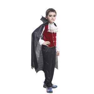 Vampire Earl Halloween Costume For Children&#39;s Festival Dance Party COSPLAY Uniform