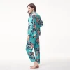 various color silk floral satin pajama